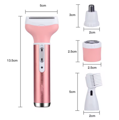 Depiladora recargable indolora 4 en 1