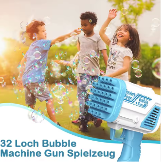 PISTOLA DE BURBUJAS 52 CAÑONES